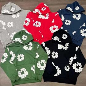 Denim Tears European and American trendy brand foam printing loose sweatshirt-2263  